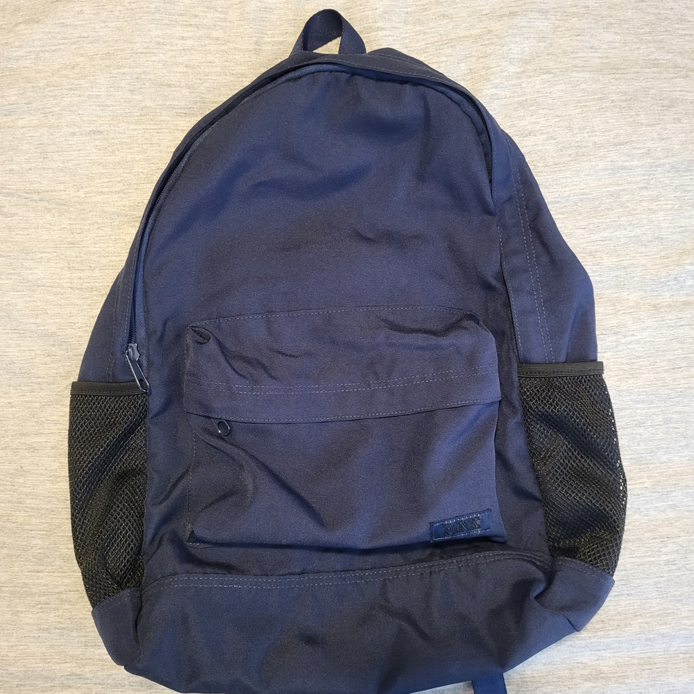 PINK Victoria's Secret Dark Blue Campus Backpack